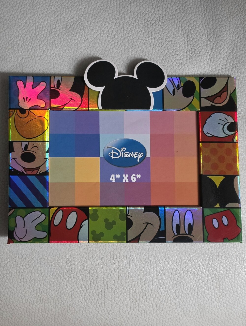 Disney Mickey Mouse Holographic 4" X 6" Picture/ Magnet Frame - Multicolor